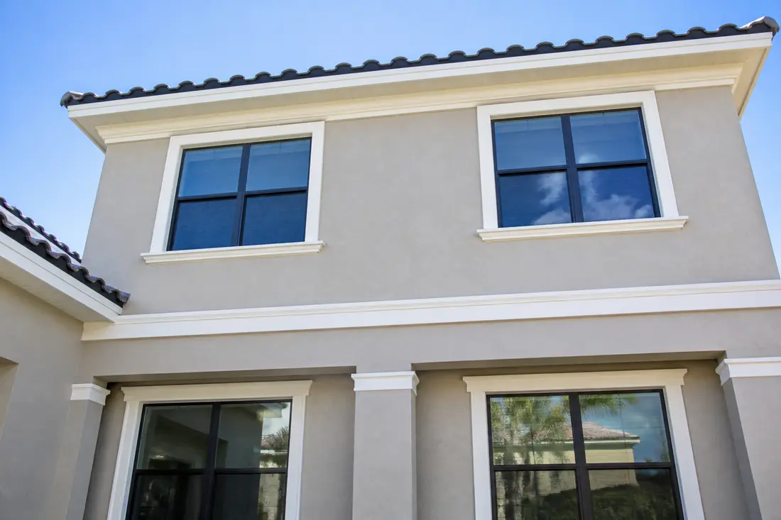 Upper story windows above the thirty foot line